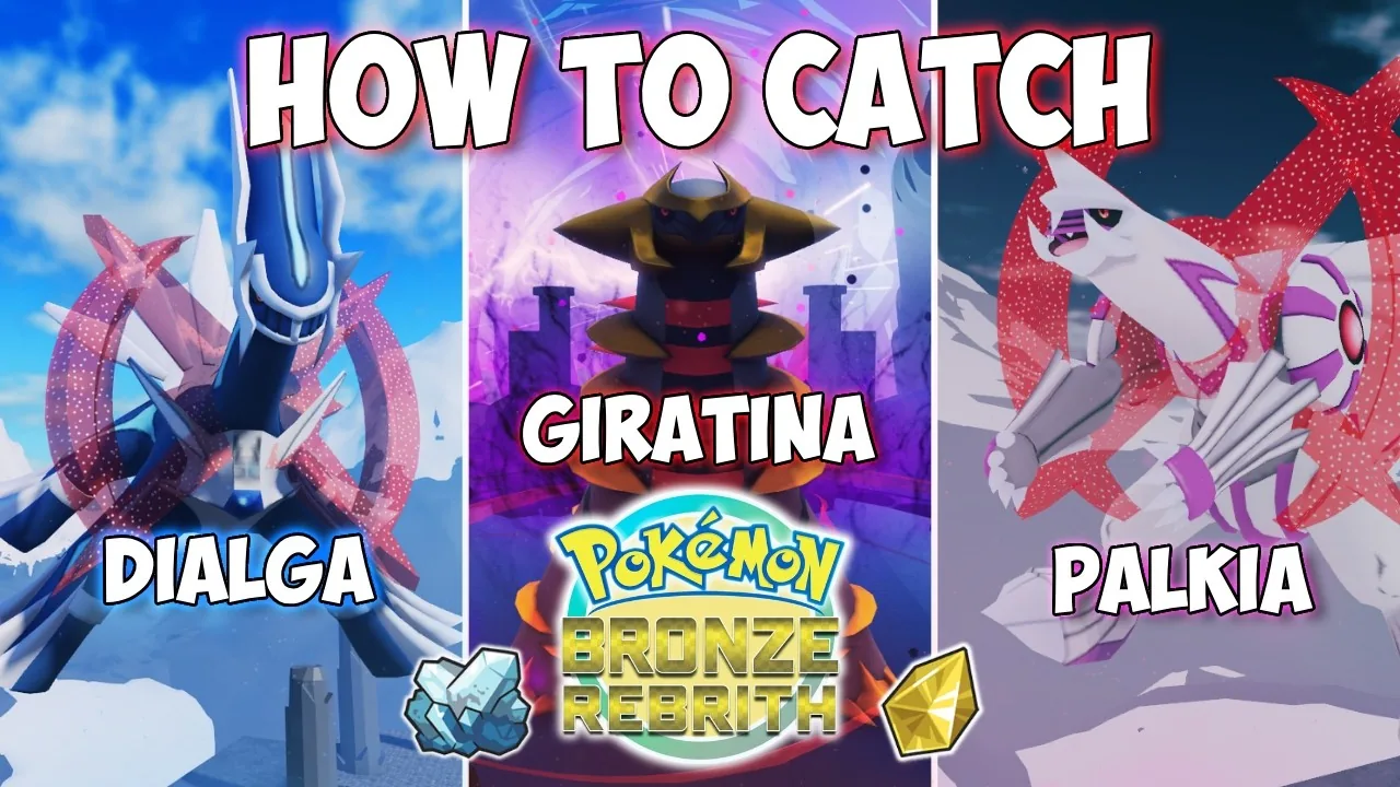 Pokemon Bronze Rebirth Creation Trio and Origin Forms Guide